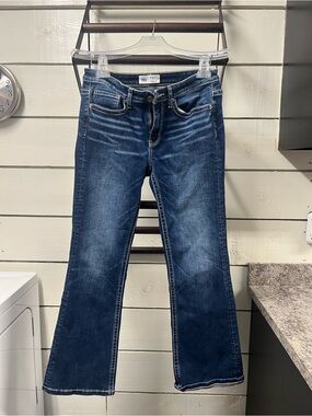 BKE Women's Dark Blue Bootcut NonDistressed Jeans - Slim Fit Size 28 x 29 1/2